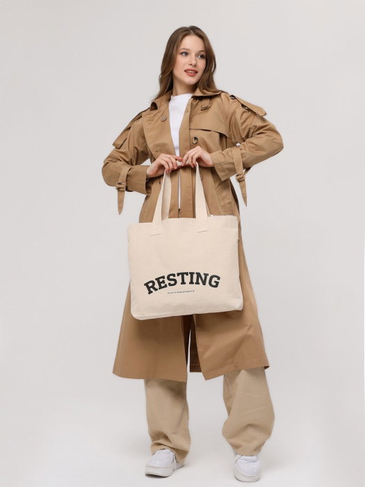 Zoozie Bags 2068 Bolso de mano de algodón 100% color crema